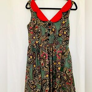 Aryeh Press Multicolored Dress, Size Medium
